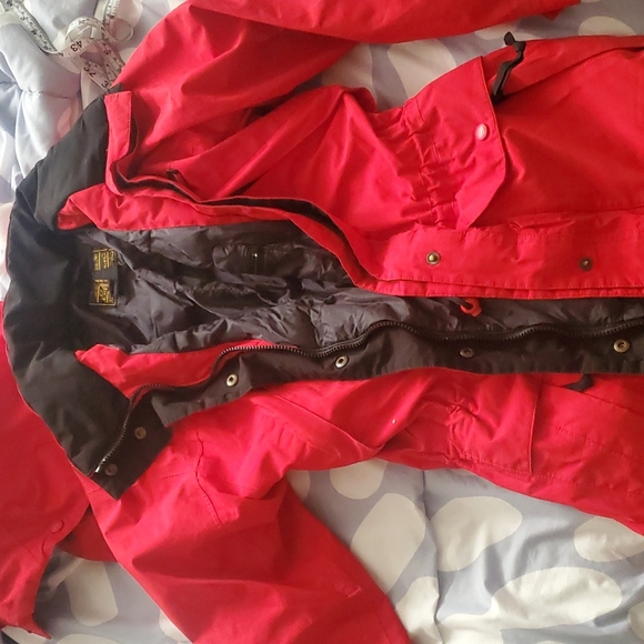 Eddie Bauer szS Red Goose Down Jacket - Picture 1 of 9